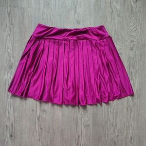 Elegant Pink Pleated Skirt
